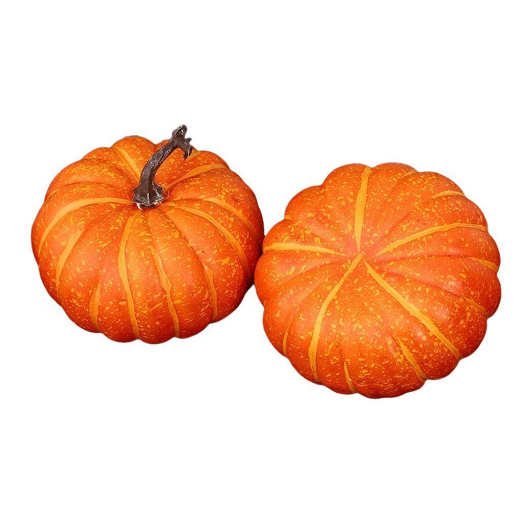 Realistic Artificial Pumpkin Ornament Fall Festival Home Decoration Foams Plant Model Child Friendly Easy Display