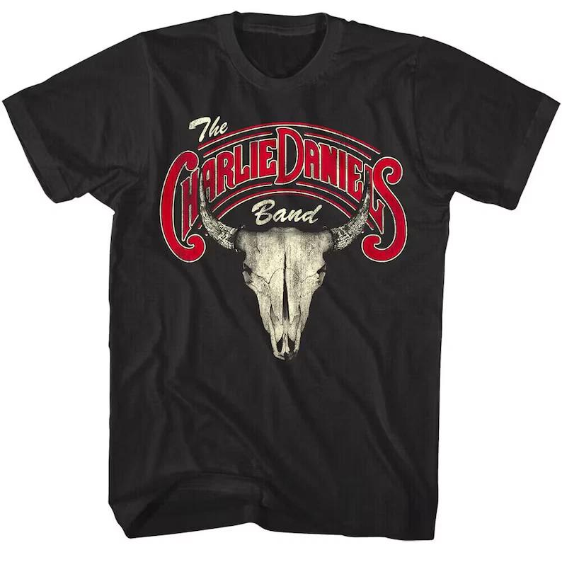 Charlie Daniels Band T shirt Bull Skull Vintage Southern Rock Tees M