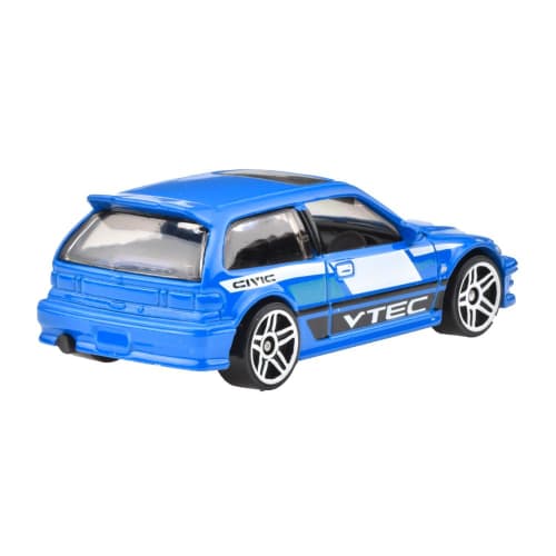 Hot Wheels Basic Car 1990 Honda Civic EF Vehicle Toy Mini Car for Ages 3 and Up Blue JFN65