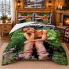 Ariana Grande Pattern Bedding 3Pcs Set Bed Sheet And Pillowcases For Indoor Bedroom