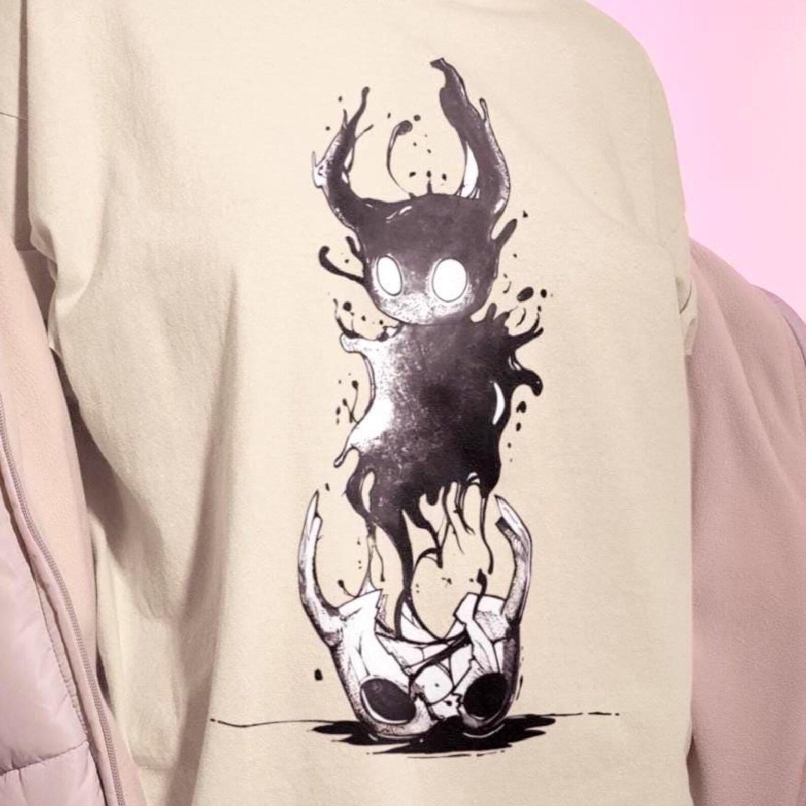 Hollow Knight Hollowed Mask T-Shirt, Dark Indie Game Tee S