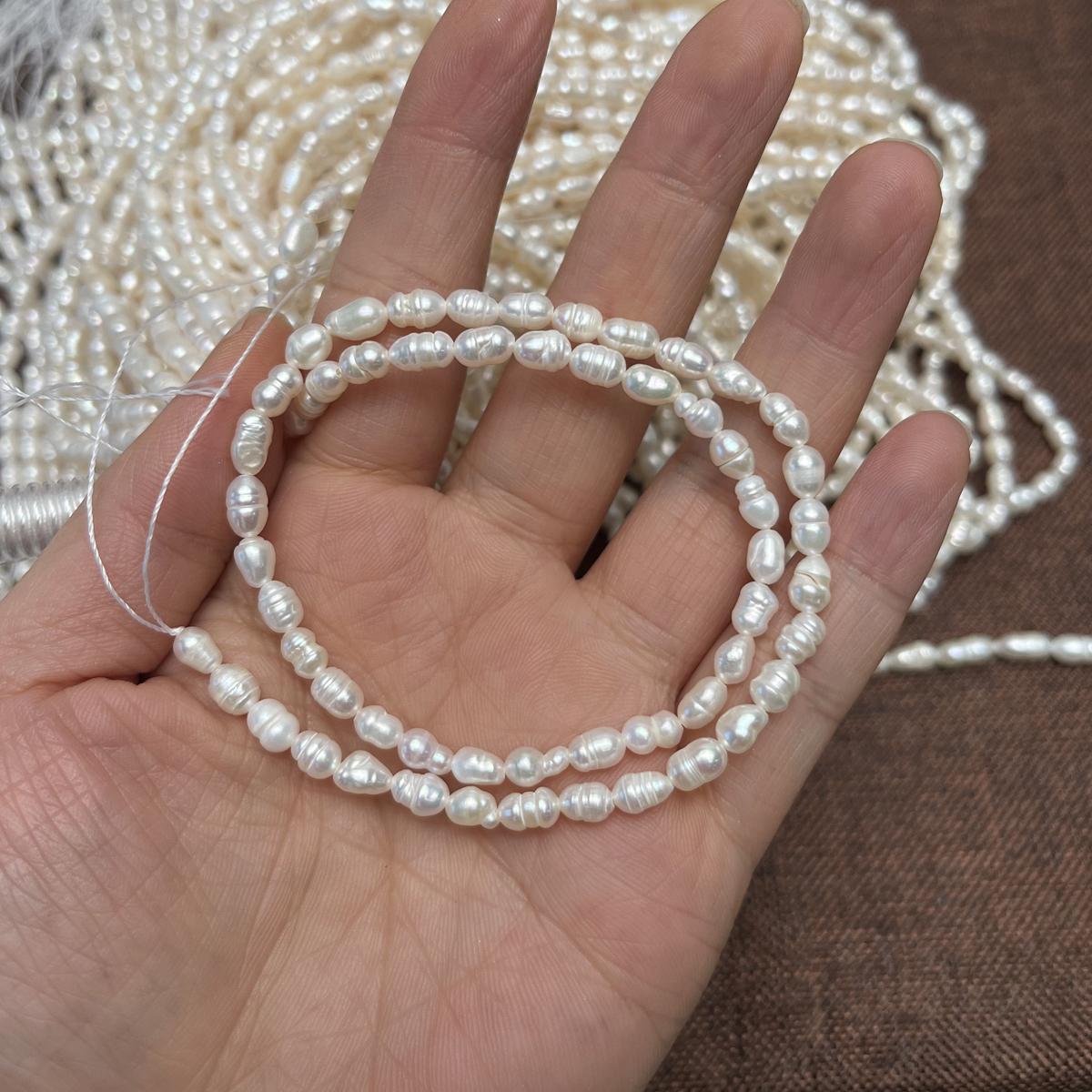 

1 нить, Белый натуральный пресноводный жемчуг, Ручная работа, Бусины из риса для изготовления ювелирных изделий, Поделки DIY (Бусины 2,8-3,2 мм, Длина 36 см) 1String/ 2.8-3.2mm-36cm белый