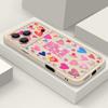 Heart Print Pattern Phone Case For iPhone Air 17 16e 16 15 Pro Max 16 14 Plus 13 12 11 Pro Max 7 8 Shockproof Soft TPU Silicone Cover