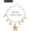 Starfish Necklace For Women Summer Beach Jewelry Zinc Alloy Geometric Design