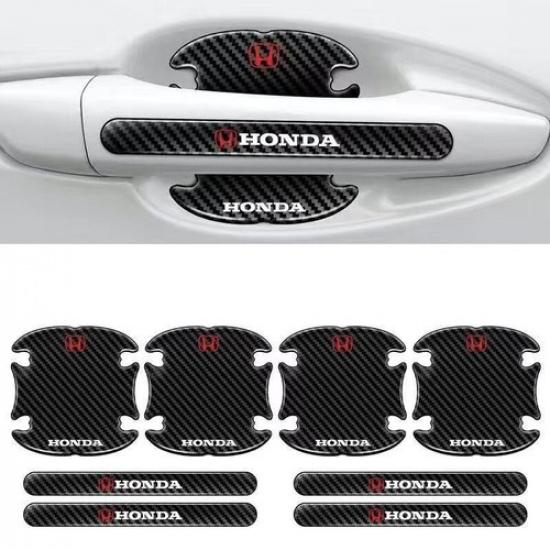 8PCS Invisible Car Door Handle Bowl Anti-Scratch Protector Sticker For Honda