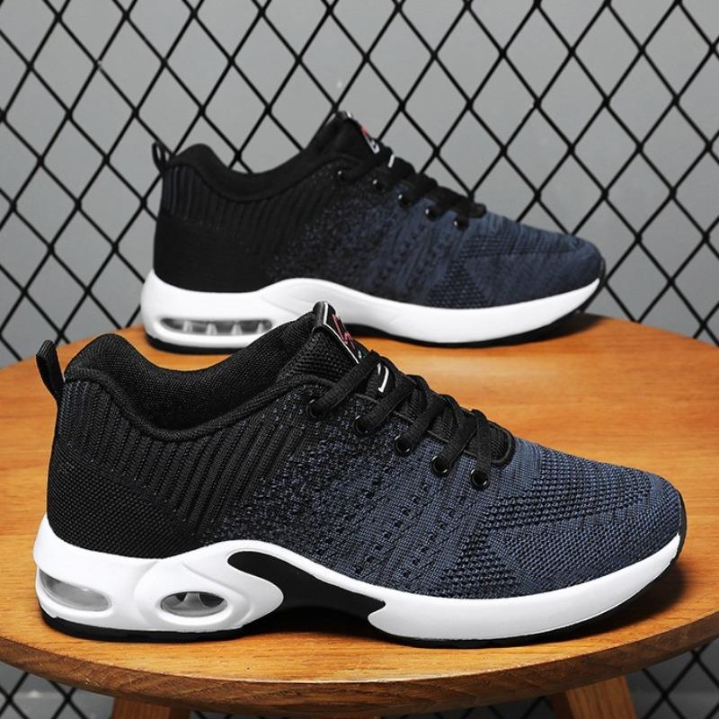 Men Breathable Shock Absorbing Running Shoes Lightweight Cushioned Athletic Sneakers