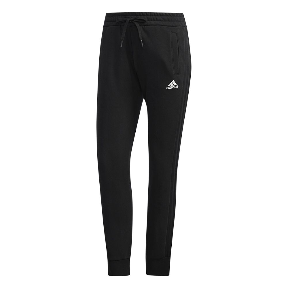 

Adidas Трикотажные повседневные спортивные брюки средней посадки с тремя полосками, женские низы, черные DW5731 S