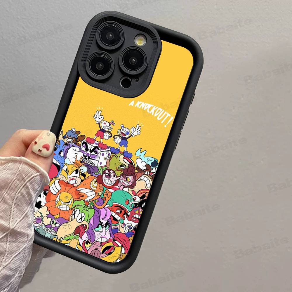 

Popular Animation C-Cuphead S-Show Silicone Phone Case For IPhone 17 Pro Max 16 15 14 13 12 11 Plus 17 Air iPhone 11