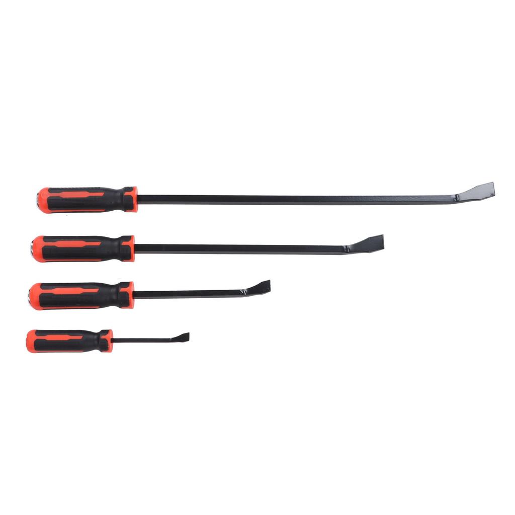 Conjunto de 4 Peças Pé de Cabra com Ponta Angulada 8in 12in 18in 24in 60HRC Reforçado 30 graus Curvado Pé de Cabra para Reparo de Pneus de Carro