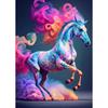 Mistero Colorato Creatività Cavallo Poster Nuvola Cosmica Stampe Moderne Pittura su Tela Arte da Parete Immagini Decorazioni Soggiorno Casa