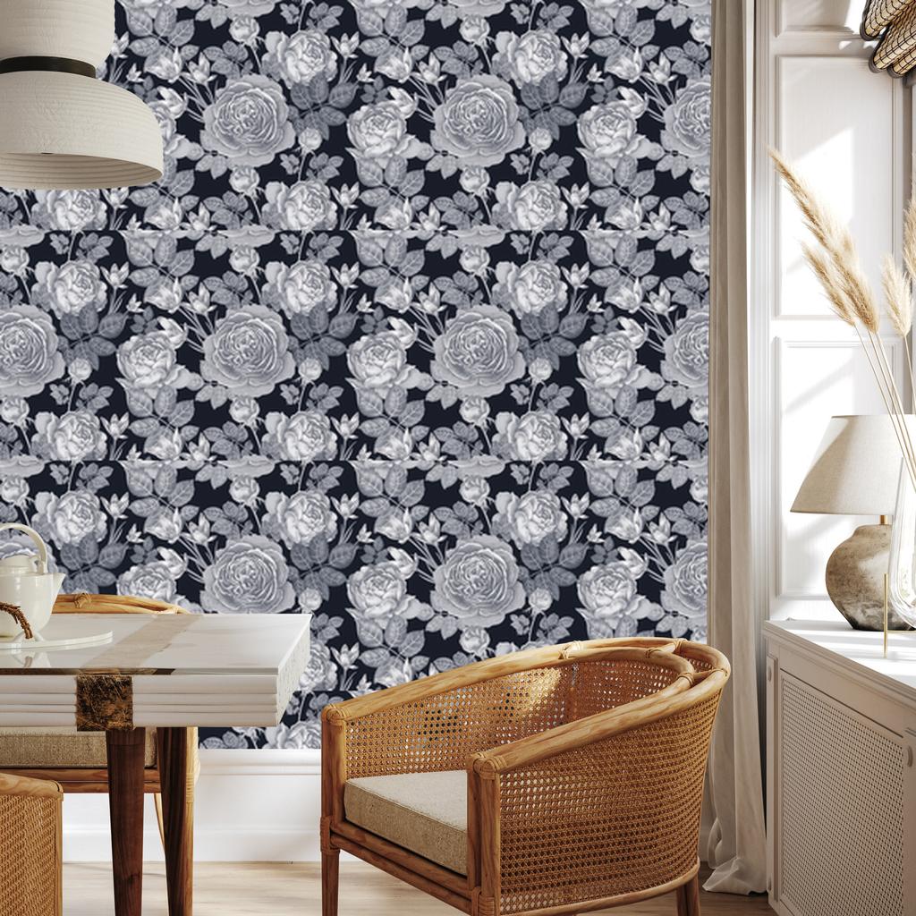 Vintage Roses Wallpaper for Living Room and Bedroom 50x1000