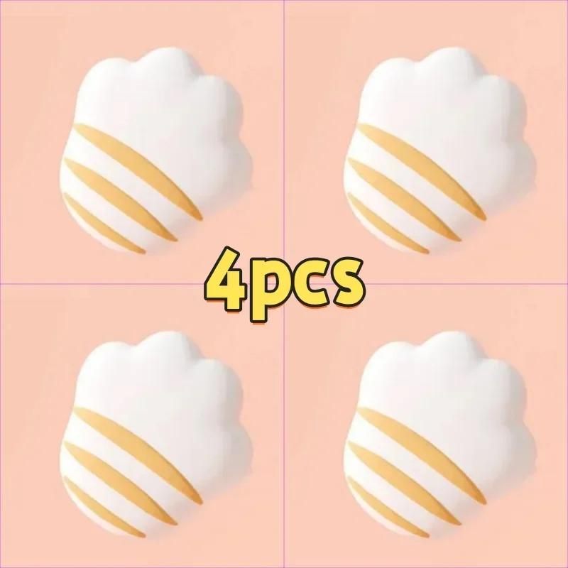 4pcs Right Angle Table Bumper Protector Pointed Angle Table Anti-Knock Wrap Edge Protection Cat's Paw