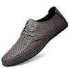 Pantofi Bărbați din Piele Decupați Vara Lux Italian Bărbați Casual Mocasini Făcuți Manual Designer Pantofi de Barcă Respirabili Zapatos Hombre