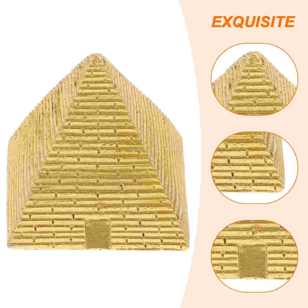 Pyramid Sand Table Sculpture Home Decor Vintage Model Egyptian Resin Housewarming Gift Statue Desktop