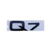 New1Pc 4Ring Logo ABS Black Car Hood Front Grill Emblem Rear Trunk Badge Sticker 1P Q7 1P Quarrto 2P Sline For AUDI Q7 2016-2023
