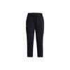 Solid Logo Print Lace-Up Loose Knit Sports Pants Women Bottoms Black 1379444-001