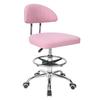 Drafting Chair Height Adjustable Office Chair 360-Degree Swivel with Backrest and Foot Rest Rolling 220lbs Load-Bearing Ergonomic Computer