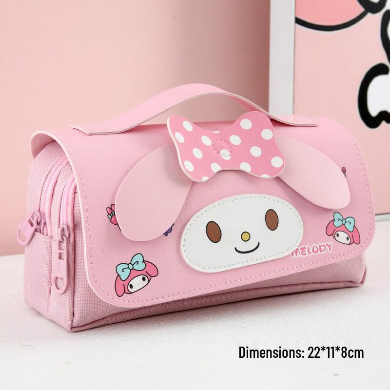 Sanrio Kuromi My Melody Pompompurin Large Capacity Cartoon Pencil Case