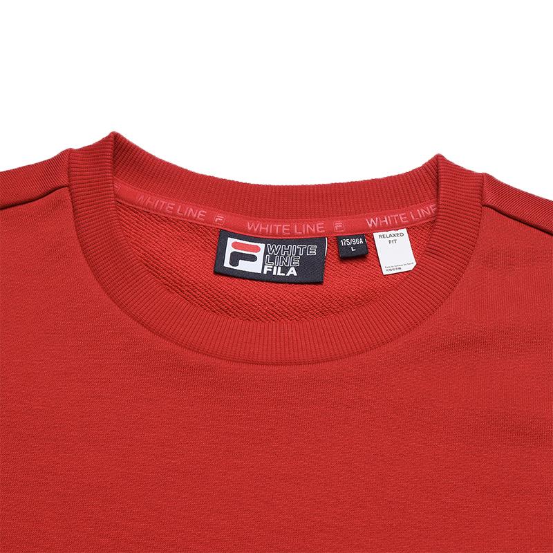 FILA Heritage Classic Trendy Color Block Comfortable Versatile Knit Crew Neck Pullover Sweatshirt Men sweatshirt Legendary-Blue F11M548202FNV