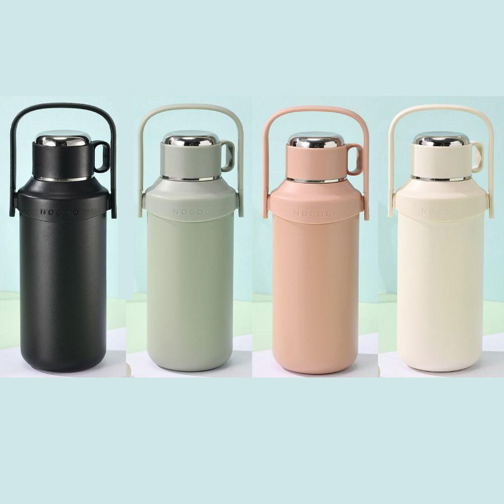 

1200ML Vacuum Cup 316 Stainless Steel Camping Kettle Fashion Water Bottle чорний