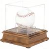 Modern Clear Acrylic Baseball Memorabilia Showcase Stand For Collections Display Case Signature Ball Holder