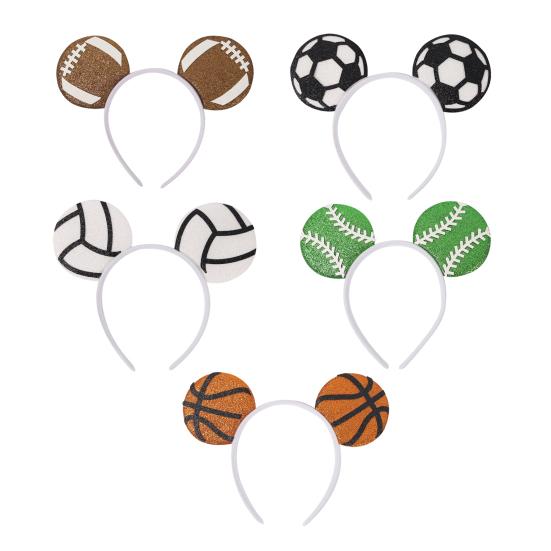 Soccer Fan Headband, Team Spirit Hair Hoop, Football Theme Party Headwear for Game Day, Fan Celebration