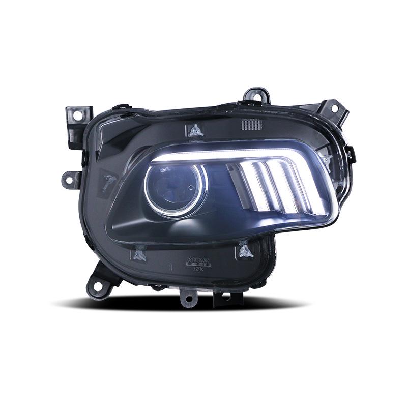 LED Headlight Assembly with Angel Eye DRL for Jeep Cherokee (2014-2018) - Mustang Style