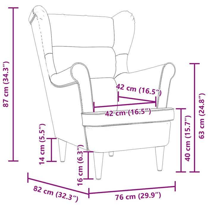 VidaXL Armchair Cloud Grey 74x84x100 Cm Fabric, Recliner, Living Room Armchair, Bedroom Chair 4016905
