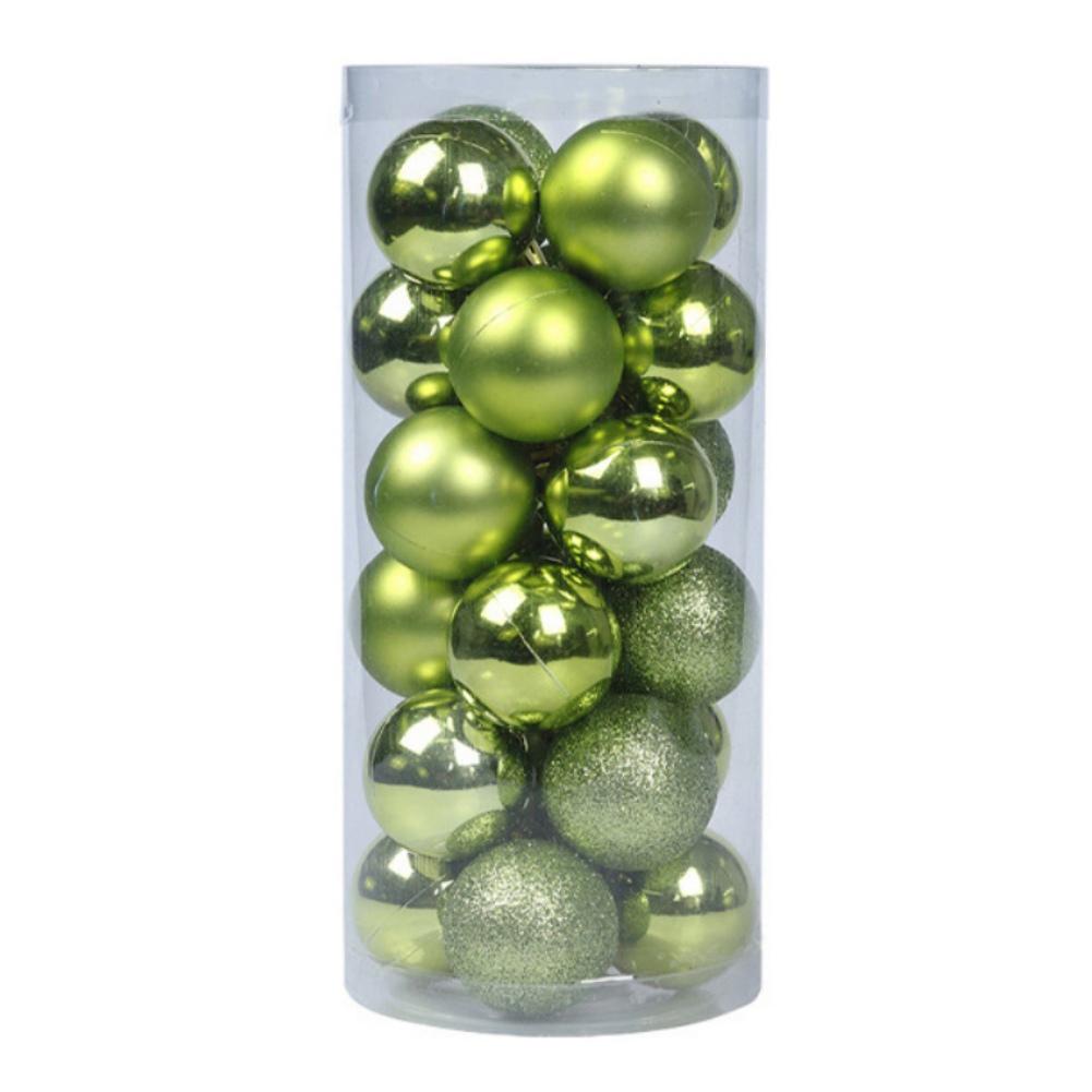 24Pcs/set 3cm Christmas Tree Ball Baubles Colorful Xmas Party Christmas Decorations Perfect Wedding Hanging Ball Wreath Ornament