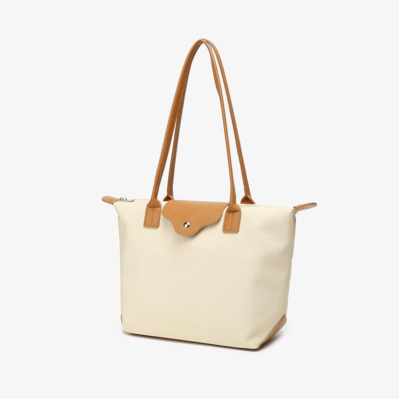 Borsa a tracolla tote da lavoro/pendolarismo stile college, grande capacità, impermeabile, per computer, da donna, per viaggi, con texture, leggera, grande