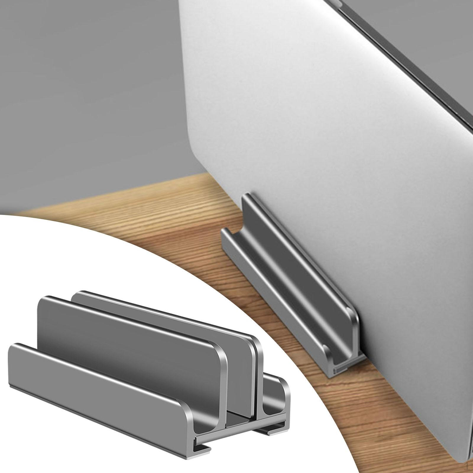 

3 in 1 Vertical Laptop Holder, Notebook Dock for Notebooks Tablet Desktop Gray