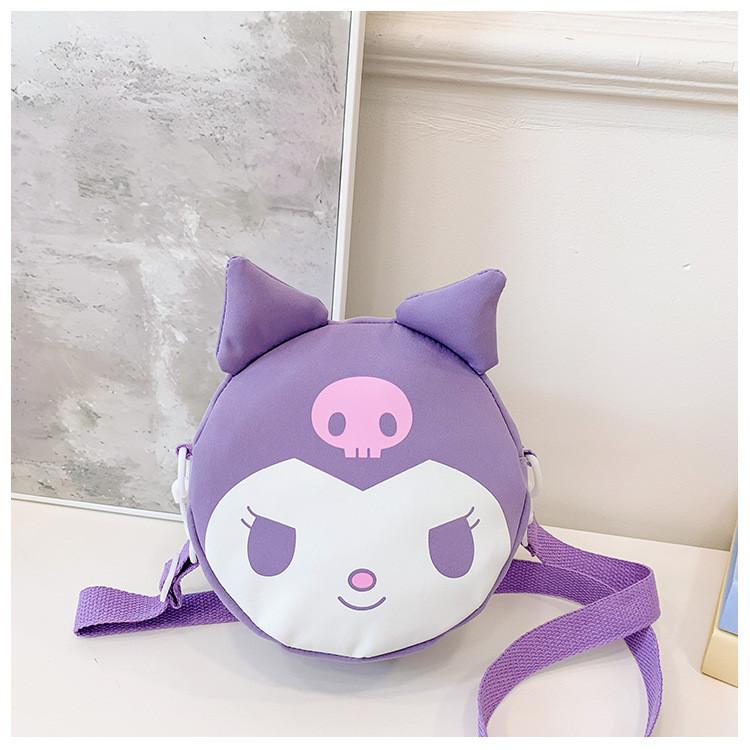 Очаровательная детская сумка Куруми Милая повседневная монетница Стильная наплечная сумка кроссбоди фиолетовый