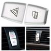 1) Car Warn Light Switch Button Cover Sticker Trim For BMW X1 X6 E70 E71 E84 E60 Perfect Match Easy Installation