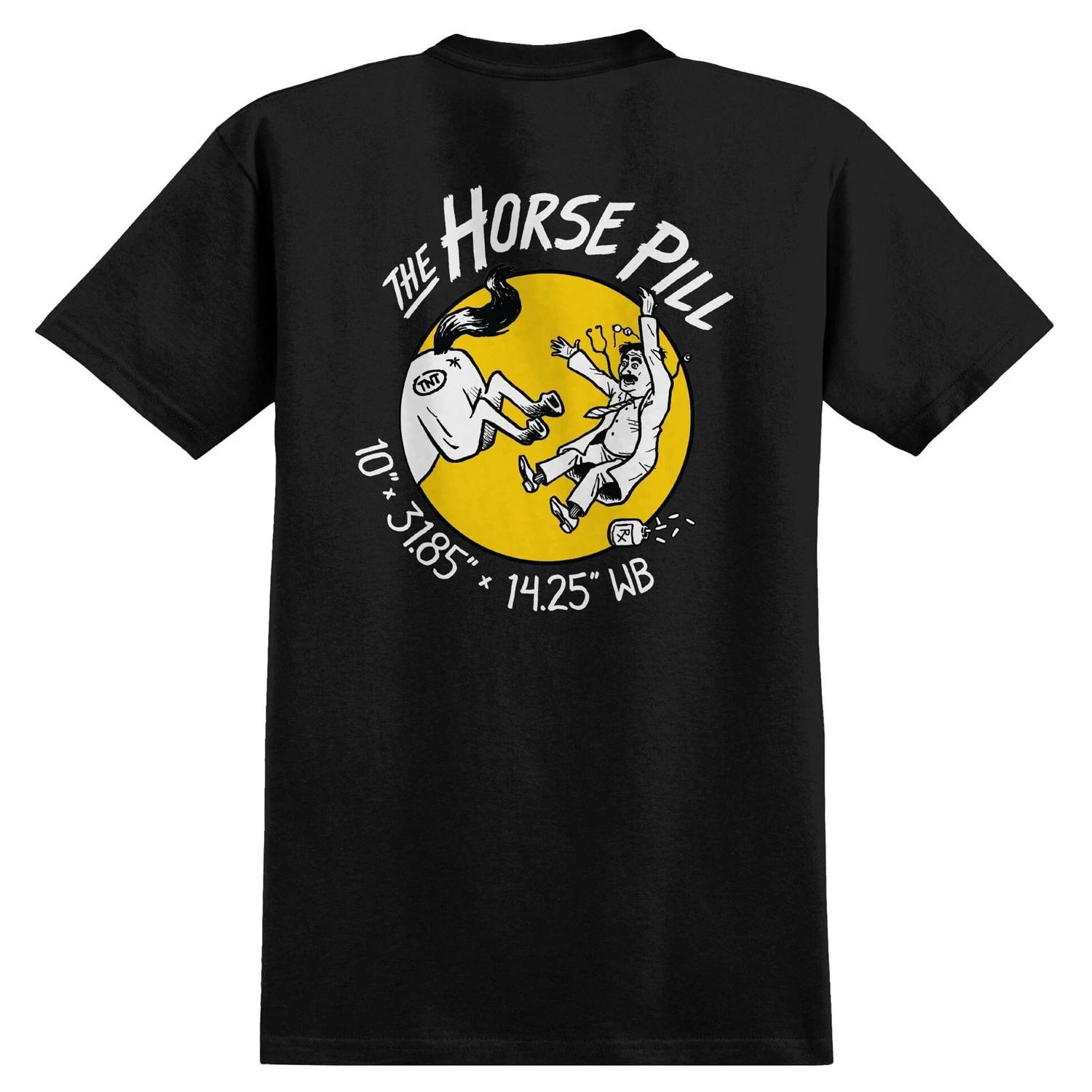 Anti Hero Skateboards Shirt Horse Pill Black/Yellow/White Black 2XL