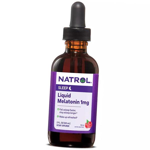 Жидкий Мелатонин, Liquid Melatonin 1, Natrol  60мл Ягода (72358034)