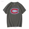 Montreal Canadiens Logo Aktives T-Shirt Lustiges T-Shirt Amerikanischer Vintage-Stil Gewaschen Atmungsaktiv Unisex Leicht für Männer Vielseitig Dehnbar
