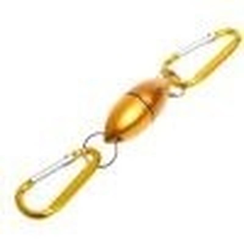 1Pcs Fly Fishing Magnetic Net Release Holder With Aluminium Alloy Hanging Buckle