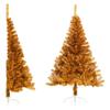 Vidaxl Half Artificial Christmas Tree with Stand, Gold, 120 Cm, Pet