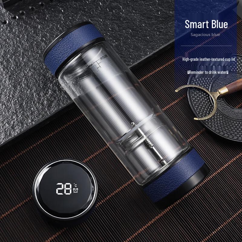 Smart Temperature Double-Layer Glass Mug