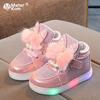 Zapatillas Led para niños, zapatos infantiles para niñas brillantes, zapatillas luminosas para niñas, zapatos para bebés y niños con suela retroiluminada