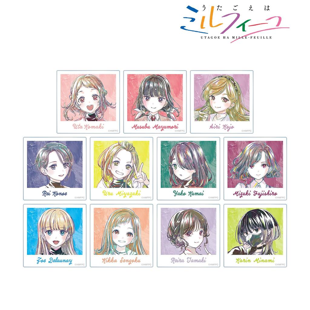 TV Anime [Utagoe wa Mille-feuille] Trading Ani Art Acrylic Cards, Box of 11