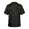 Men's Printing Short Sleeve V-neck Working Blouse Chest Pocket Carer Top