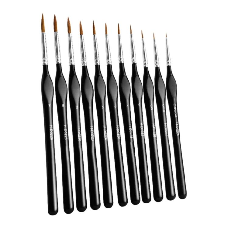 

11 Pcs Fine Tip Paint Brush Set Miniature Painting Brushes Small Drawing Brush Detail Paint Brushes 1
