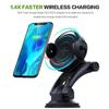 Automatic 10W Qi Fast Wireless Car Charger Mount for iPhone Samsung Android QC 20 30 Secure Dashboard Vent Clip
