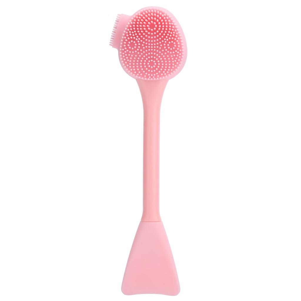 Handheld Silicone Face Cleaning Brush Mask DIY Mixing Stick Makeup Cleansing Brush(Green Double
