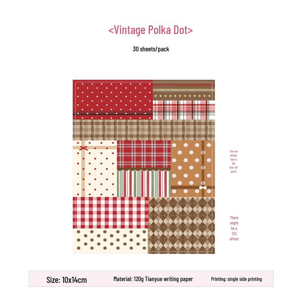 Patchwork Sticky Notes: Dreamy Town Memo Pad for Journal Decor