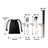 Cutlery set, stainless steel type, 3-piece set | Camping, outdoor,