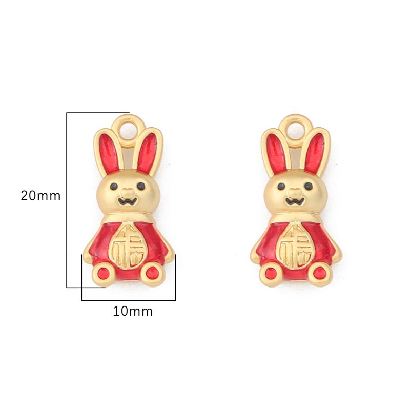 Gold Plated Oil Drip Charms Copper Beads and Accessories for Vintage DIY Jewelry