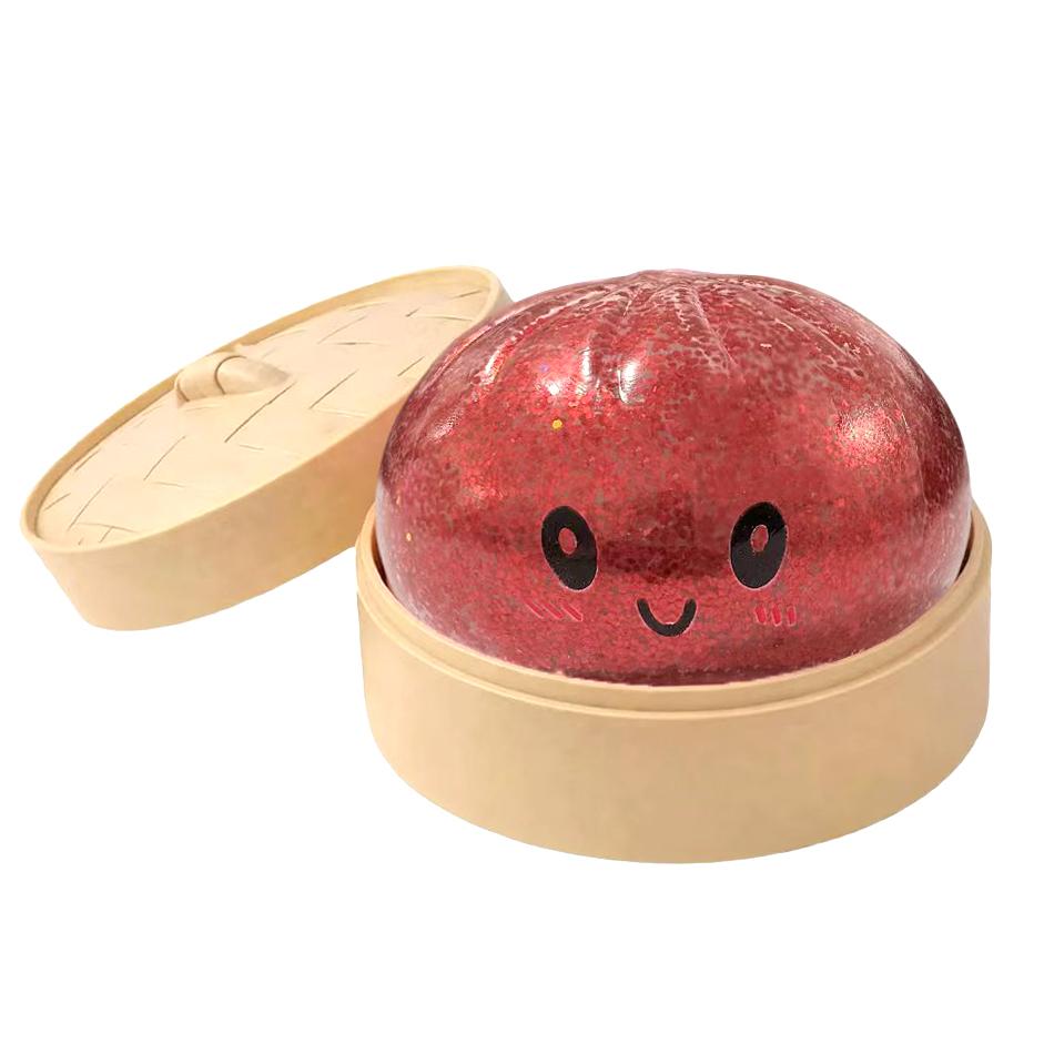 Scatola Misteriosa Raviolo Glitterato: 6 Palline Antistress Colorate Casuali, Giocattolo Sensoriale Estetico per Scrivania, Regalo Creativo Fidget per Ufficio