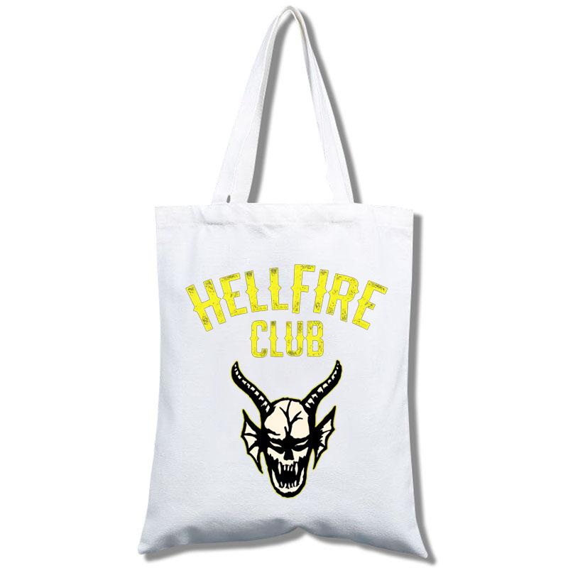 Stranger Things, Student Shopping Mobile Phone Canvas Handheld Crossbody Bag Canvas Bag